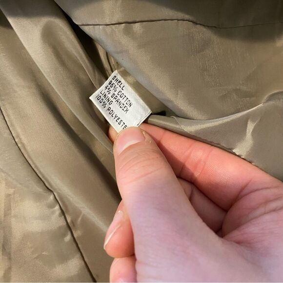 Y2K Talbots stretch size 6 Coffee Brown Slim Blazer Cotton Spandex Blend - Picture 4 of 7